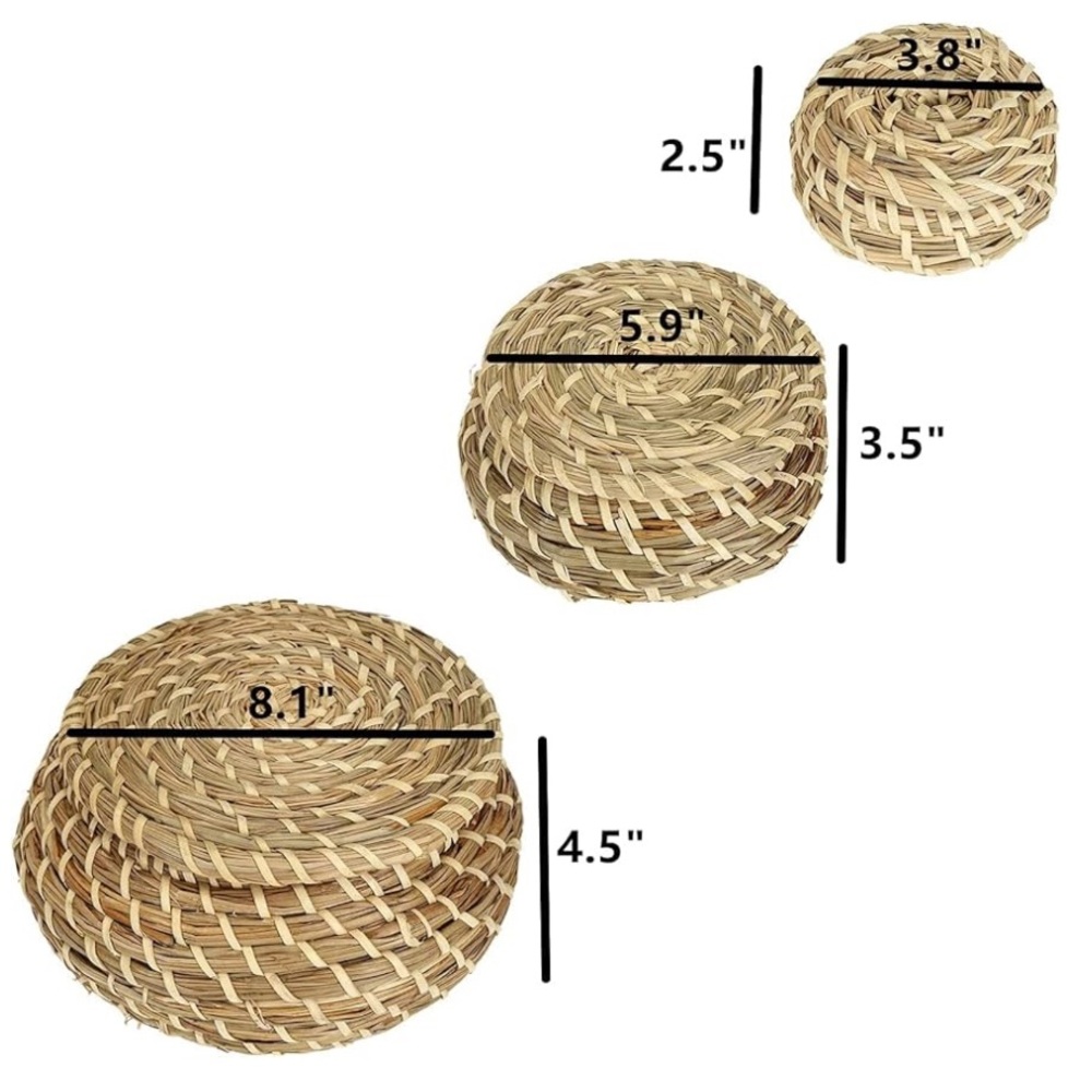Handwoven Natural Basket Set 3 - Picture 8 of 8